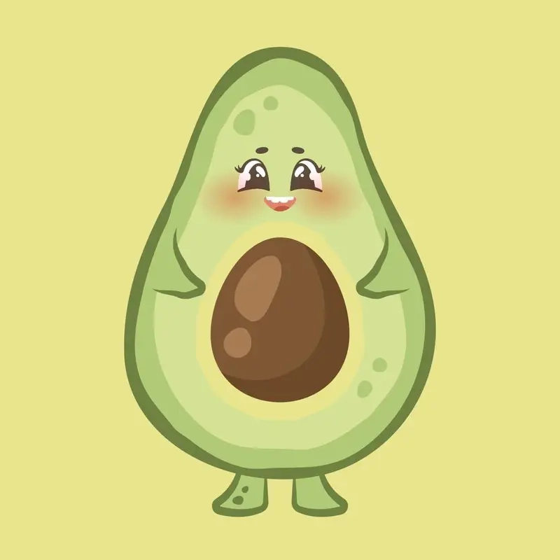 Bơ cute chibi mang lại năng lượng tích cực