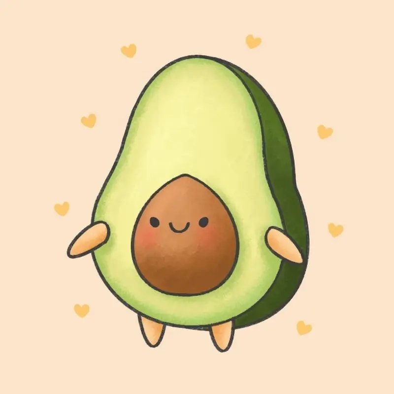 Ngắm chibi quả bơ để xua tan mọi mệt mỏi