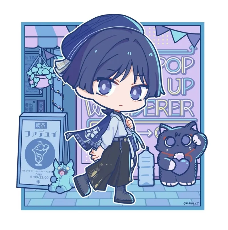 Ngắm Wanderer chibi để thêm vibe Genshin Impact siêu xinh