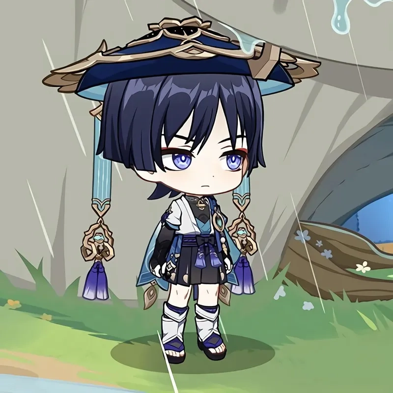 Ngắm Wanderer chibi art để lấy cảm hứng sáng tạo