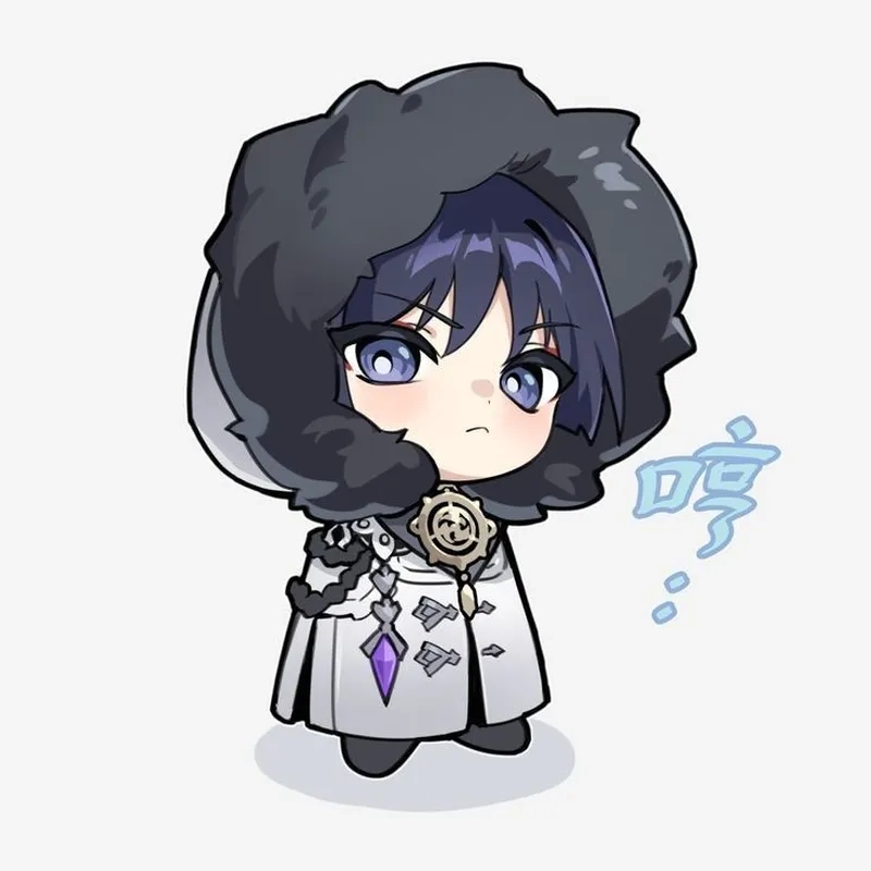 Ngắm Wanderer chibi official art để sưu tầm ảnh đẹp