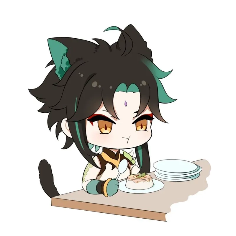 Ngắm Genshin Impact Xiao chibi với thiết kế siêu kawaii