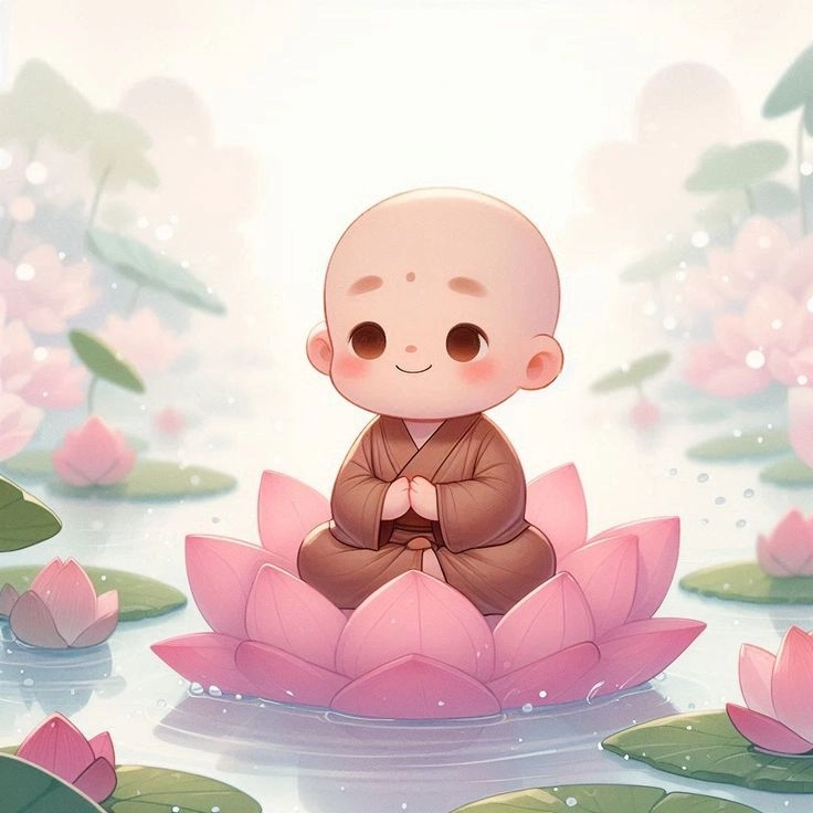 Tĩnh tâm với bộ ảnh phật chú tiểu ý nghĩa