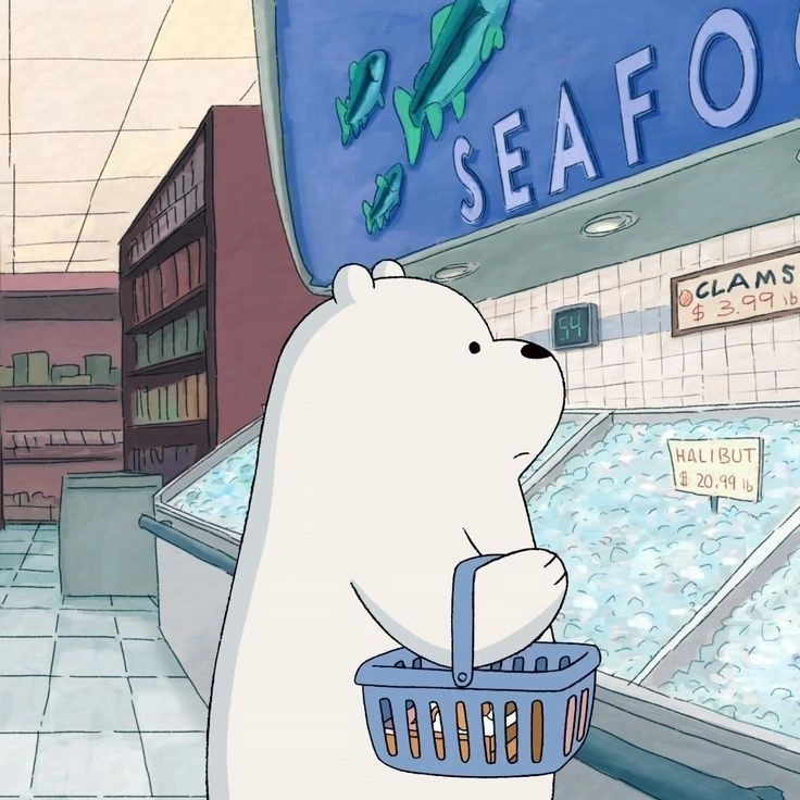 Bộ hình ảnh gấu trắng cute siêu dễ thương ai cũng mê