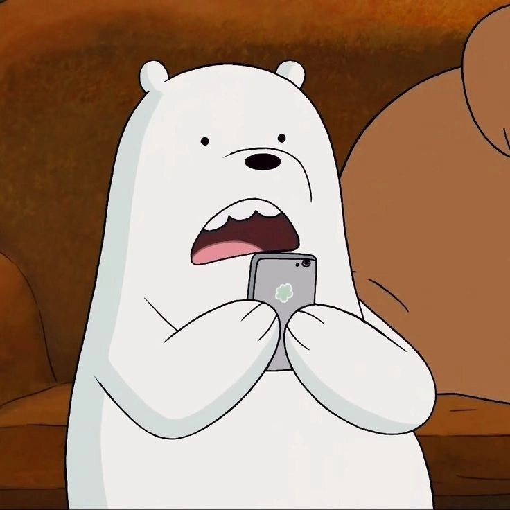 Ngắm nhìn hình gấu trắng cute trong từng biểu cảm