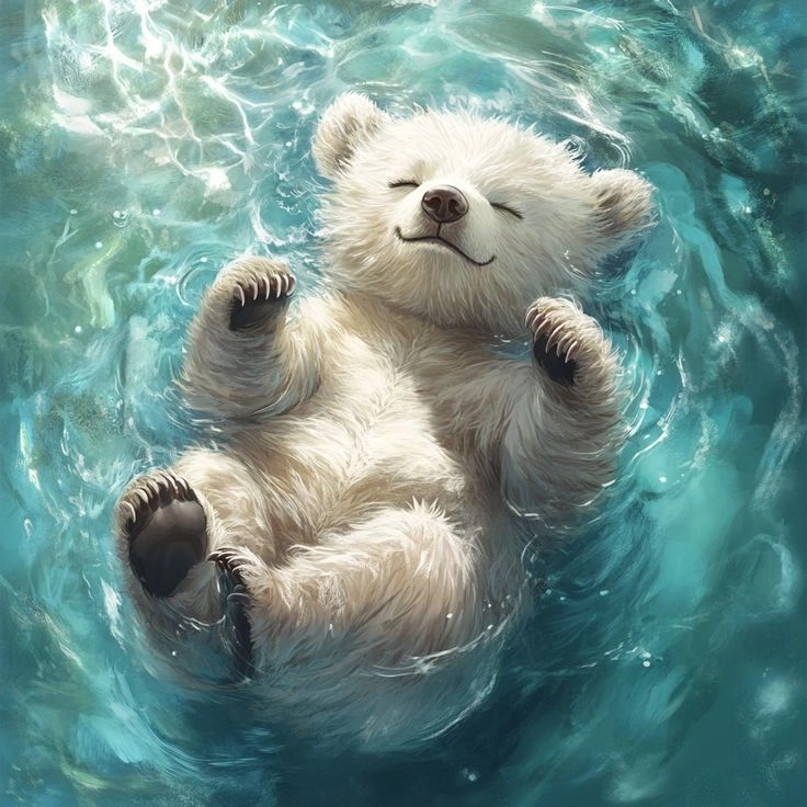 Thay đổi phong cách với avatar gấu trắng ngầu chất lừ