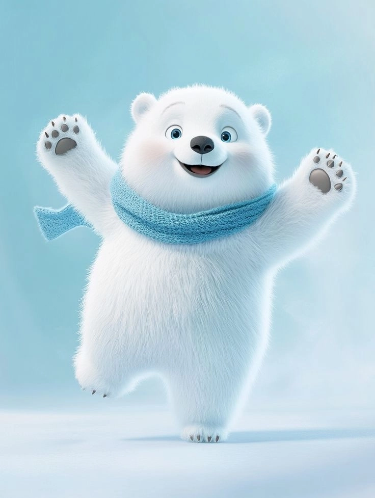 Tuyển chọn hình ảnh chú gấu trắng chuẩn đáng yêu