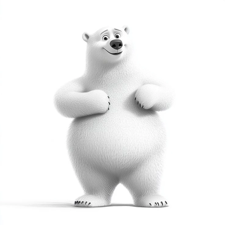 Khám phá bộ hình ảnh của gấu trắng cute hết nấc