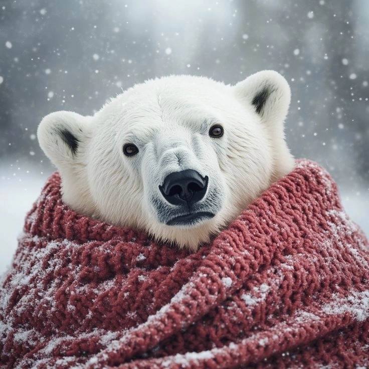 Tải ngay gấu trắng hình nền xinh lung linh