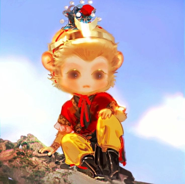 Đổi ảnh bằng hình nền tôn ngộ không cute cực yêu