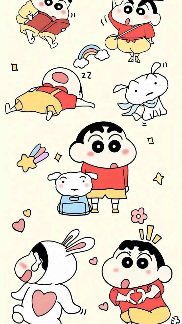 Hình ảnh shin cậu bé bút chì cute làm hình nền cực xinh