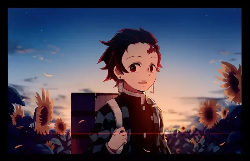 Bé xinh với avatar tanjiro chibi đáng yêu