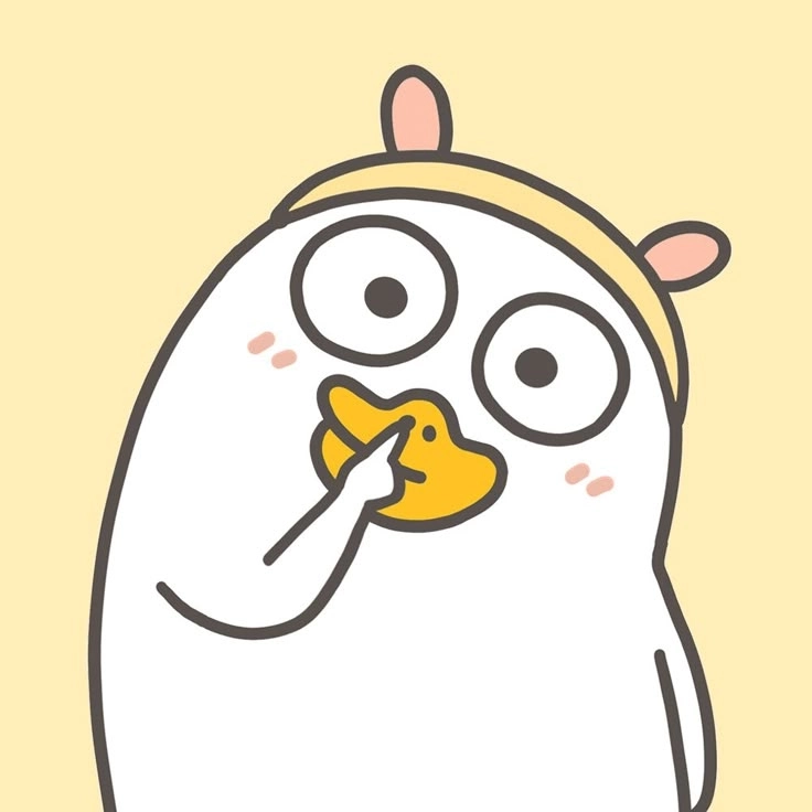 Hình nền con vịt trắng cute siêu dễ thương