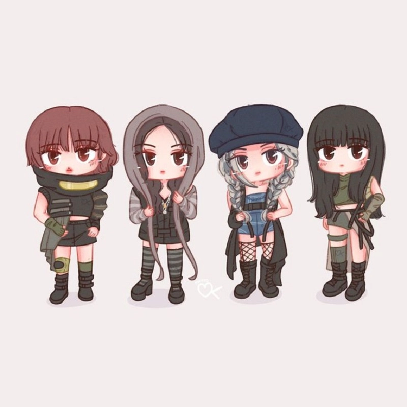 Ảnh blackpink chibi cute Jisoo hút hồn fan
