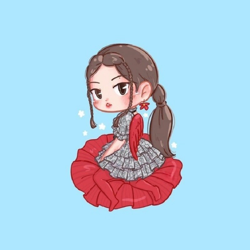 Ngắm blackpink chibi cute Lisa siêu xinh