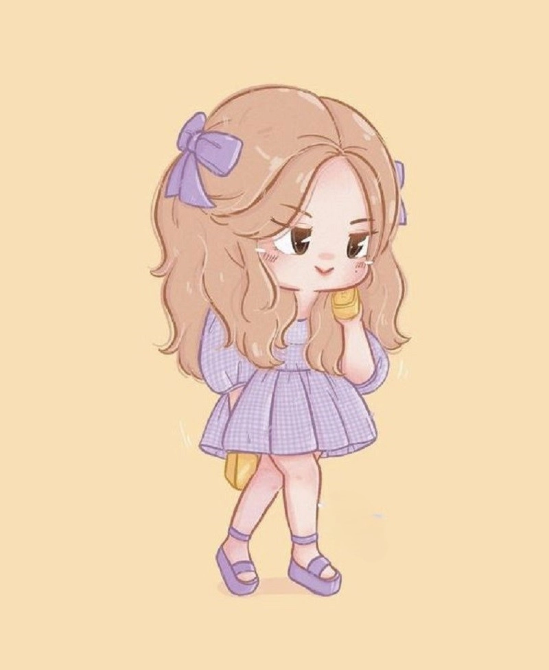 Tải ngay ảnh Jennie cute chibi đẹp độc đáo