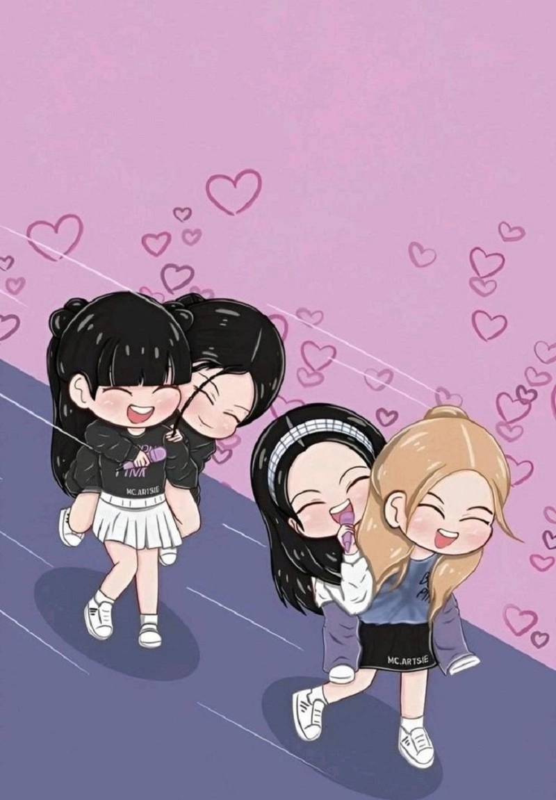 Lưu trữ ảnh chibi blackpink cute đáng yêu