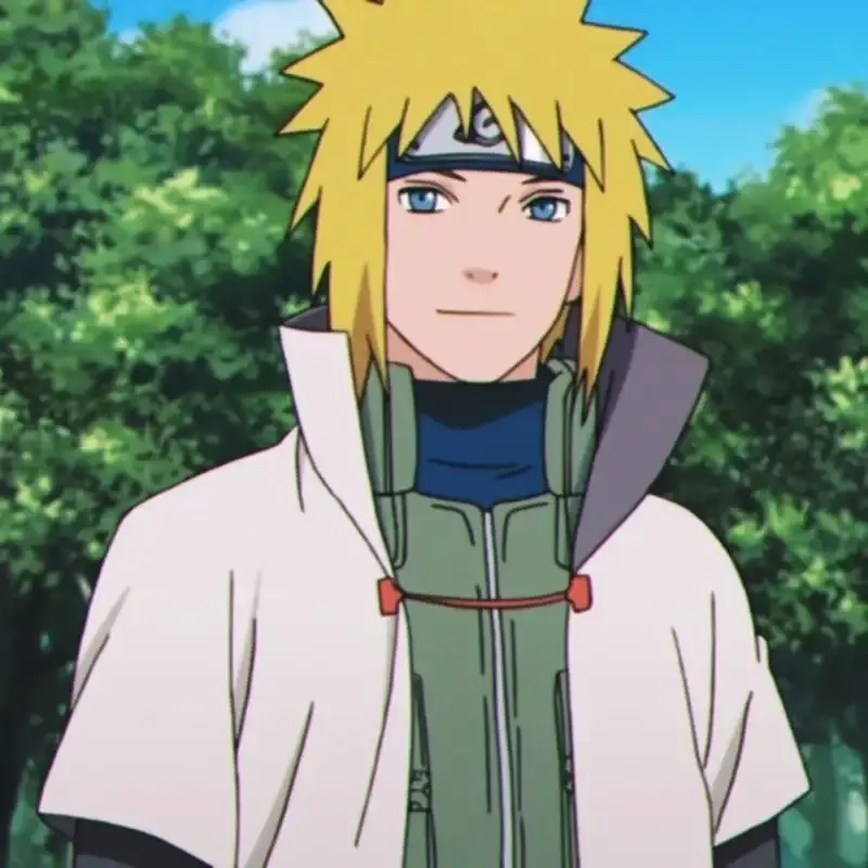 Chân dung 4th hokage minato namikaze oai hùng