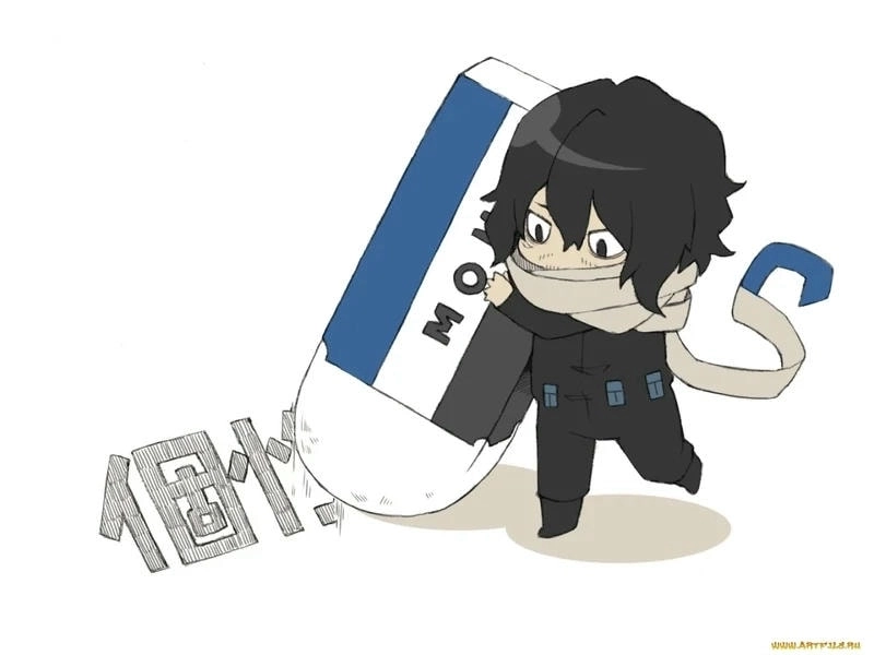 Không thể rời mắt khỏi aizawa shouta chibi