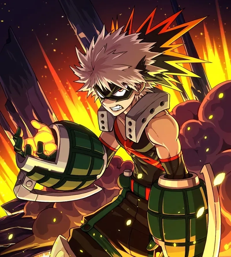 Katsuki Bakugo bùng nổ với hình ảnh cực chất