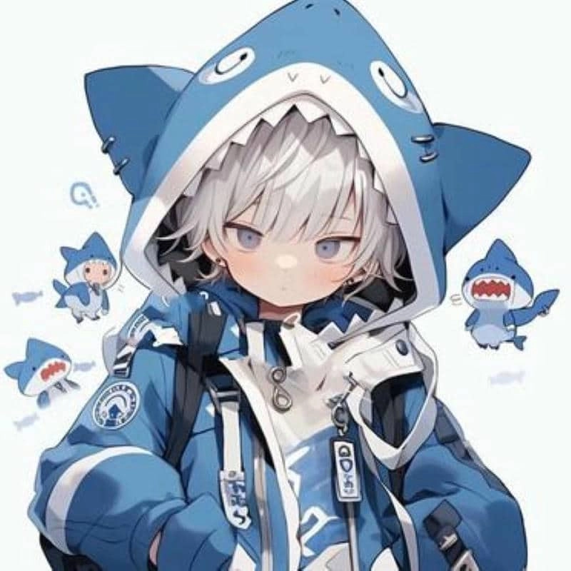 Bộ ngộ nghĩnh hình chibi bé trai dễ thương