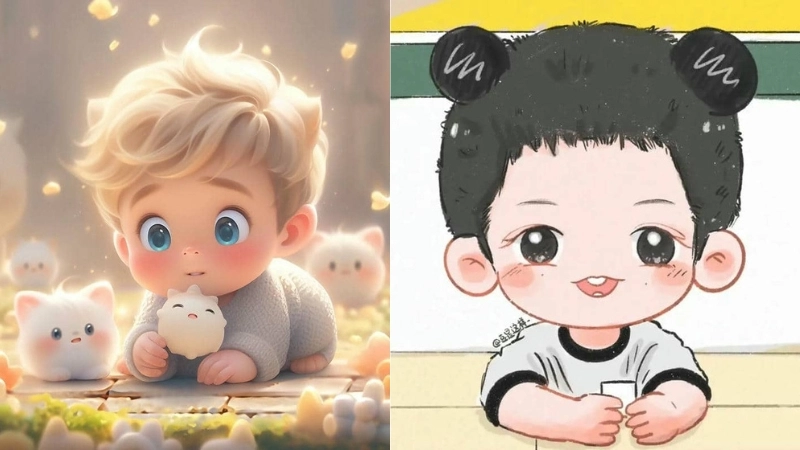 BST ảnh chibi bé trai ngộ nghĩnh khiến ai cũng thích