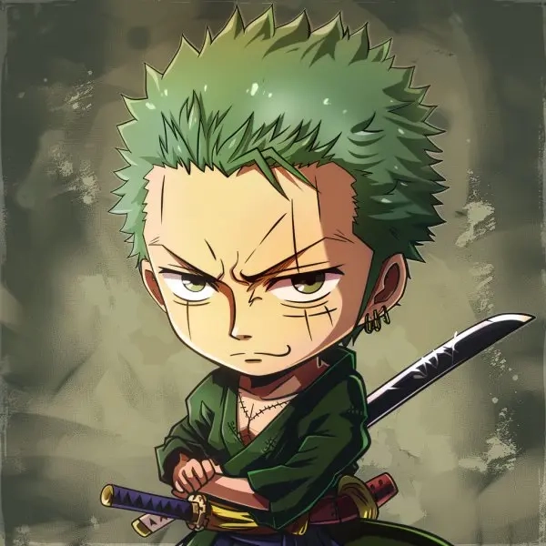 Đổi gió với hình nền zoro chibi độc lạ