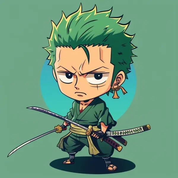 Hướng dẫn vẽ zoro chibi đơn giản cho bạn