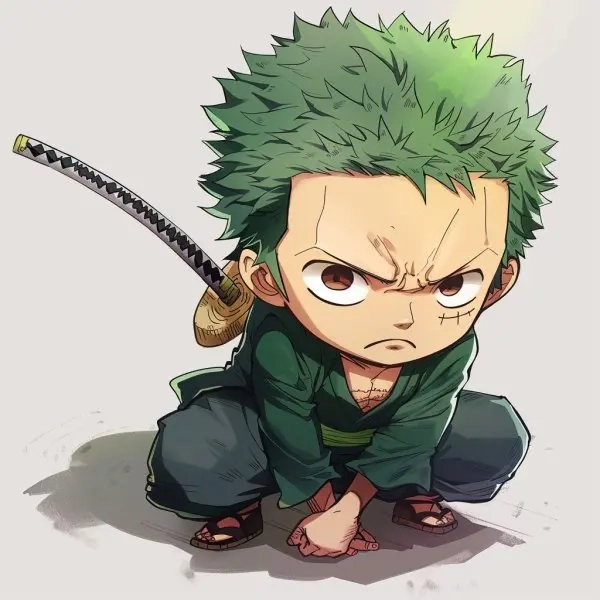 Đôi bạn zoro luffy chibi ngầu siêu mạnh