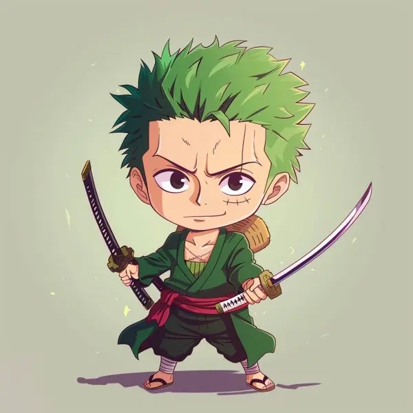 Hội bạn luffy zoro sanji chibi cực đáng yêu