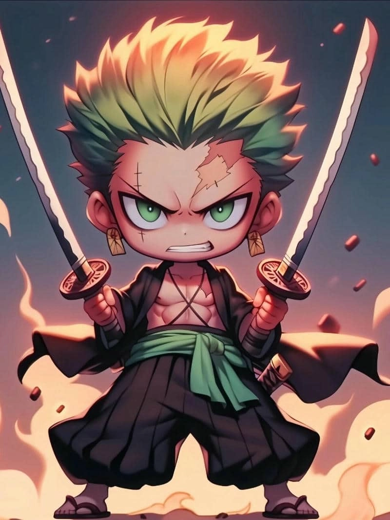 Thử đổi mới với hình zoro chibi cute
