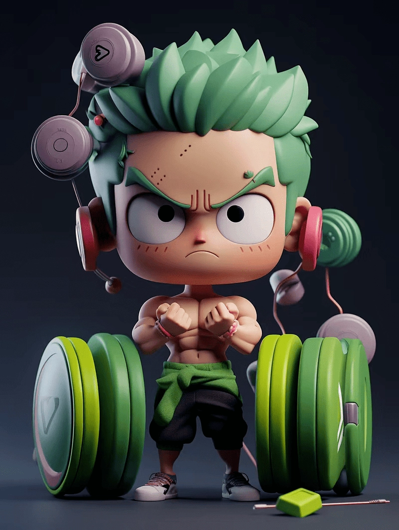 Trưng bày cực ngầu với mô hình zoro chibi