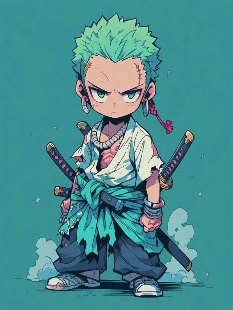 Bộ sưu tập one piece chibi zoro đặc sắc
