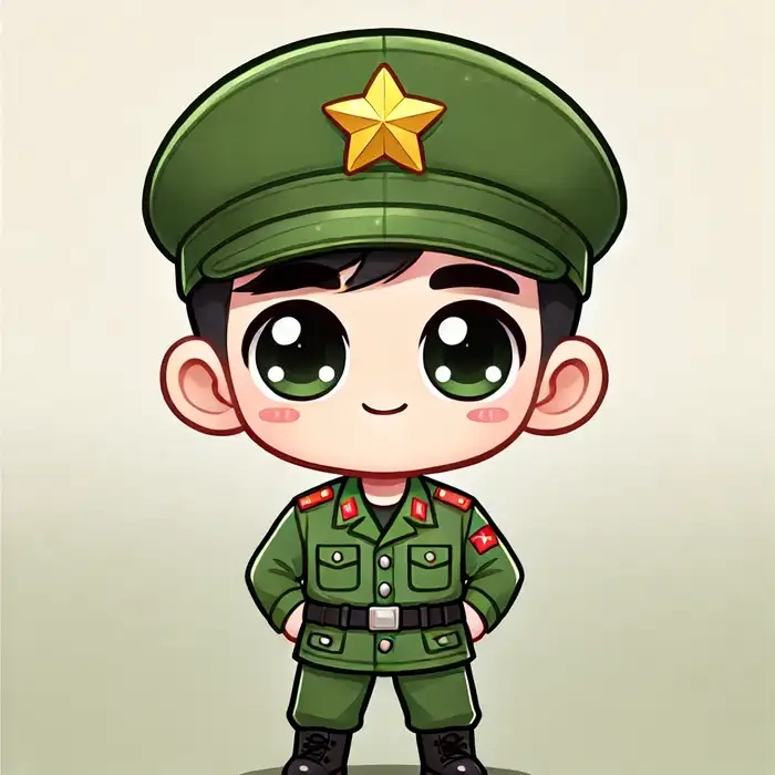 Tổng hợp hình bộ đội chibi siêu cute