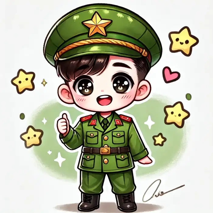Khám phá ngay hình chibi bộ đội mới lạ