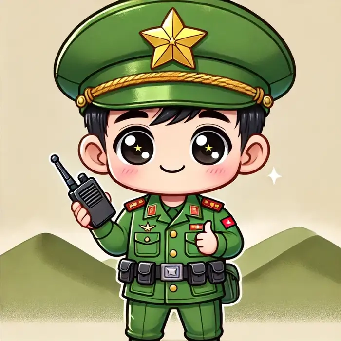 Chiêm ngưỡng hình chibi bộ đội dễ thương