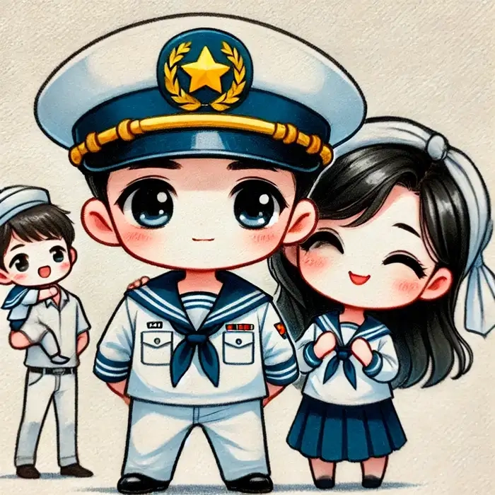 Gợi ý cách vẽ chú bộ đội chibi đơn giản