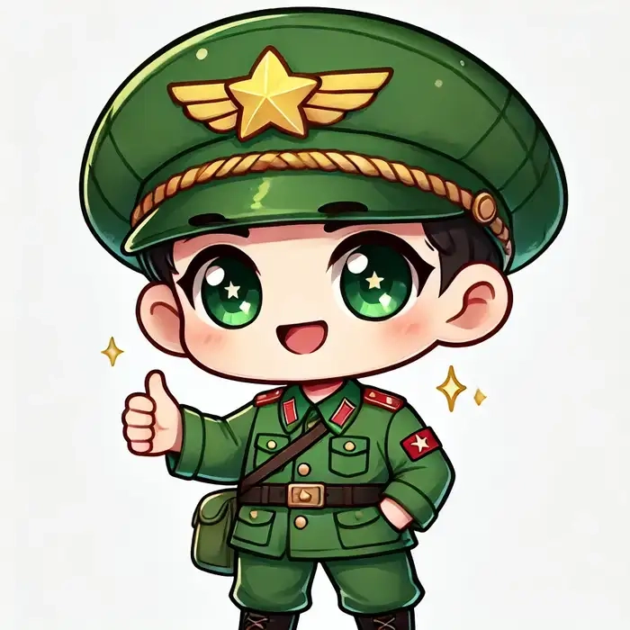Tải về hình ảnh chú bộ đội chibi mới nhất
