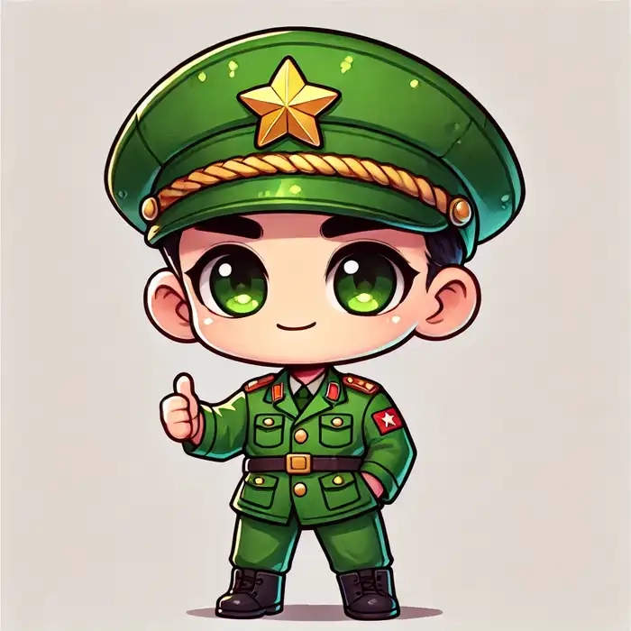 Tổng hợp ảnh bộ đội chibi cực chill