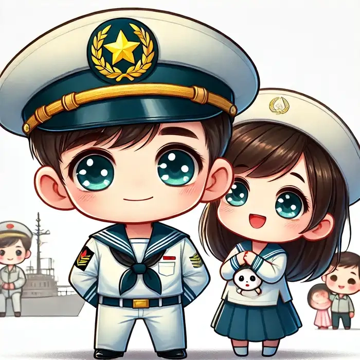 Tự tay vẽ chú bộ đội chibi đáng yêu