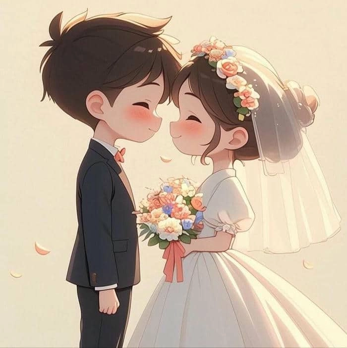 Tải hình cô dâu chú rể anime phong cách Nhật
