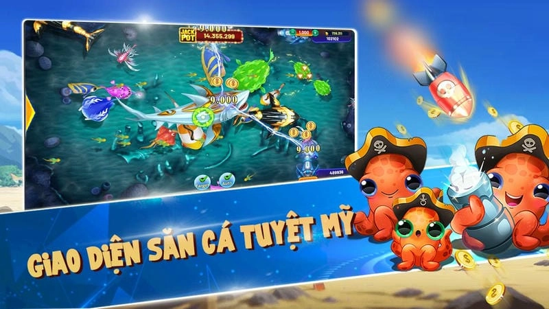 Súng bắn cá tại cổng game Hitclub với nhiều cấp độ.