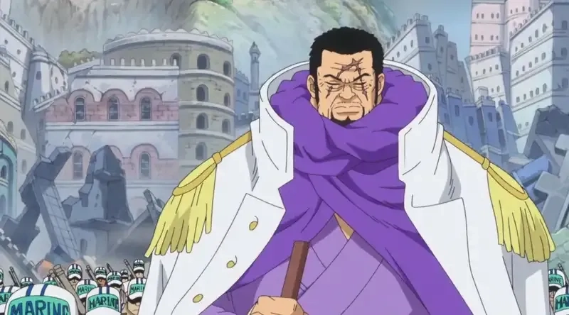 Fujitora vs greenbull nội chiến giữa hải quân