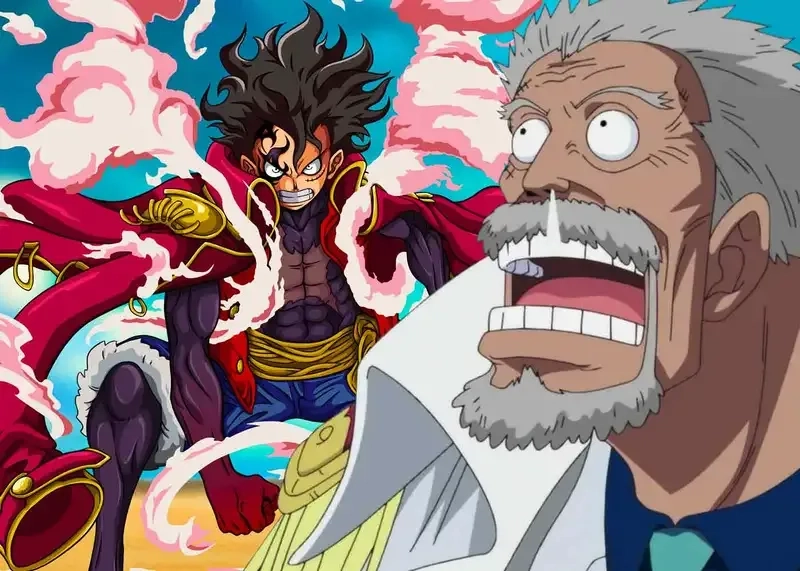 Trận đấu nội bộ luffy vs garp gay cấn
