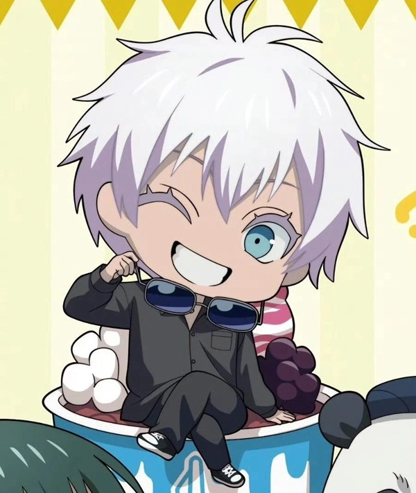 Cài ngay hình nền gojo chibi siêu đáng yêu