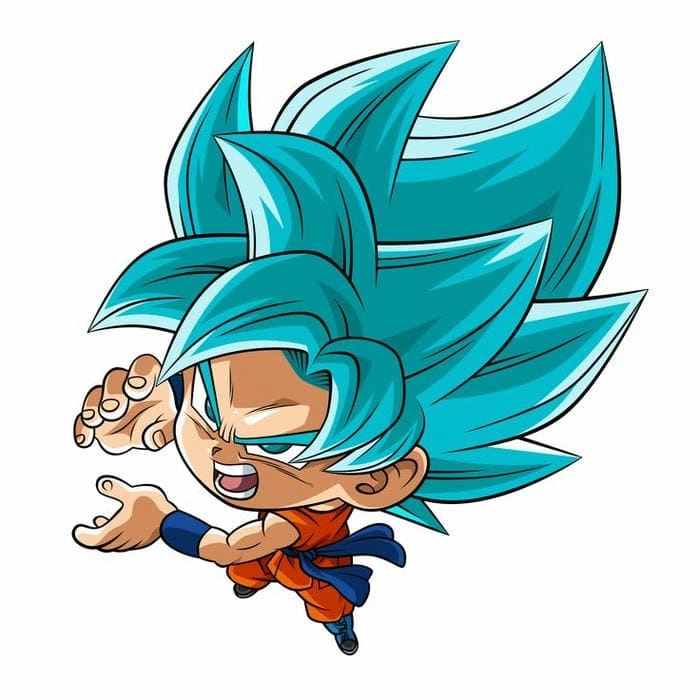 Tải ngay bộ goku chibi png nền trong suốt