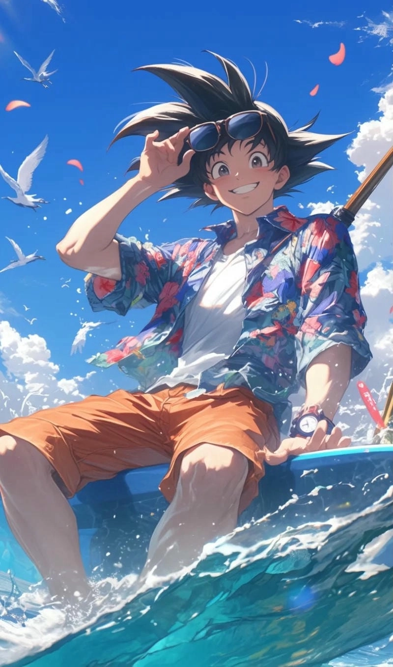 Hình ảnh chibi goku đáng yêu cực chất