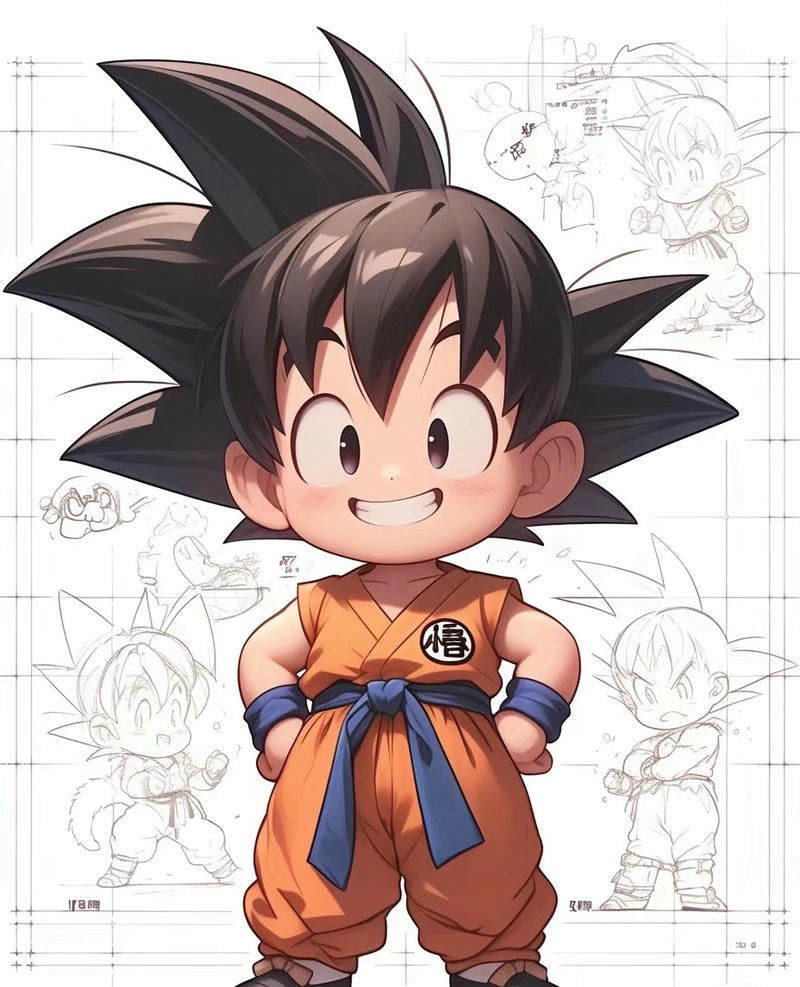 Khám phá vẻ ngầu của black goku chibi