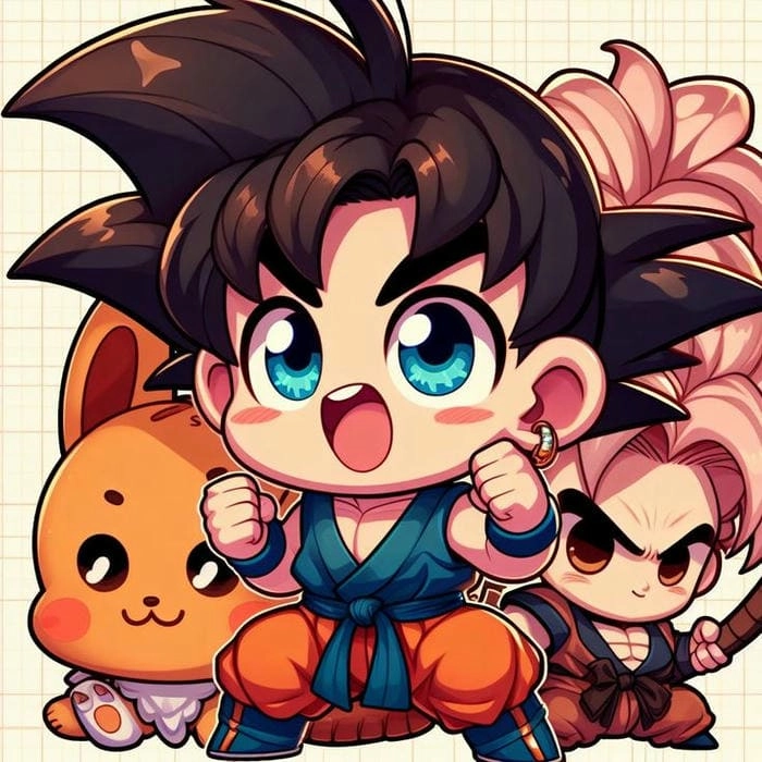 Tổng hợp goku chibi drawing sáng tạo