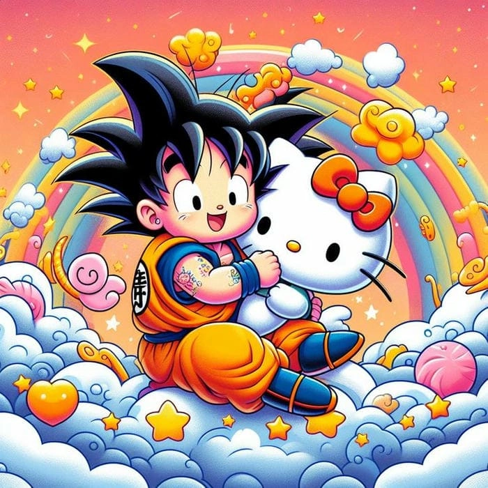 Tải ngay bộ goku chibi gif sinh động